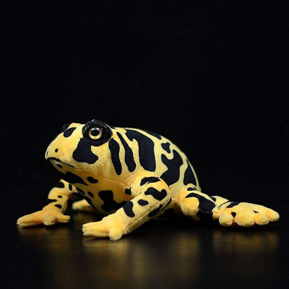 Realistic Yellow-Banded Poison Dart Frog Plush – Lifelike and Soft