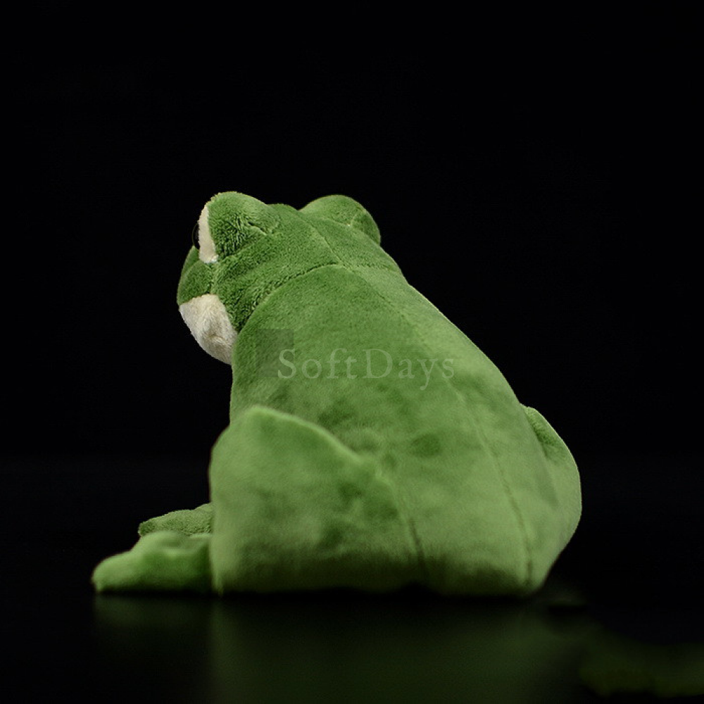 Lifelike Green Frog Plush Toy – Soft and Adorable
