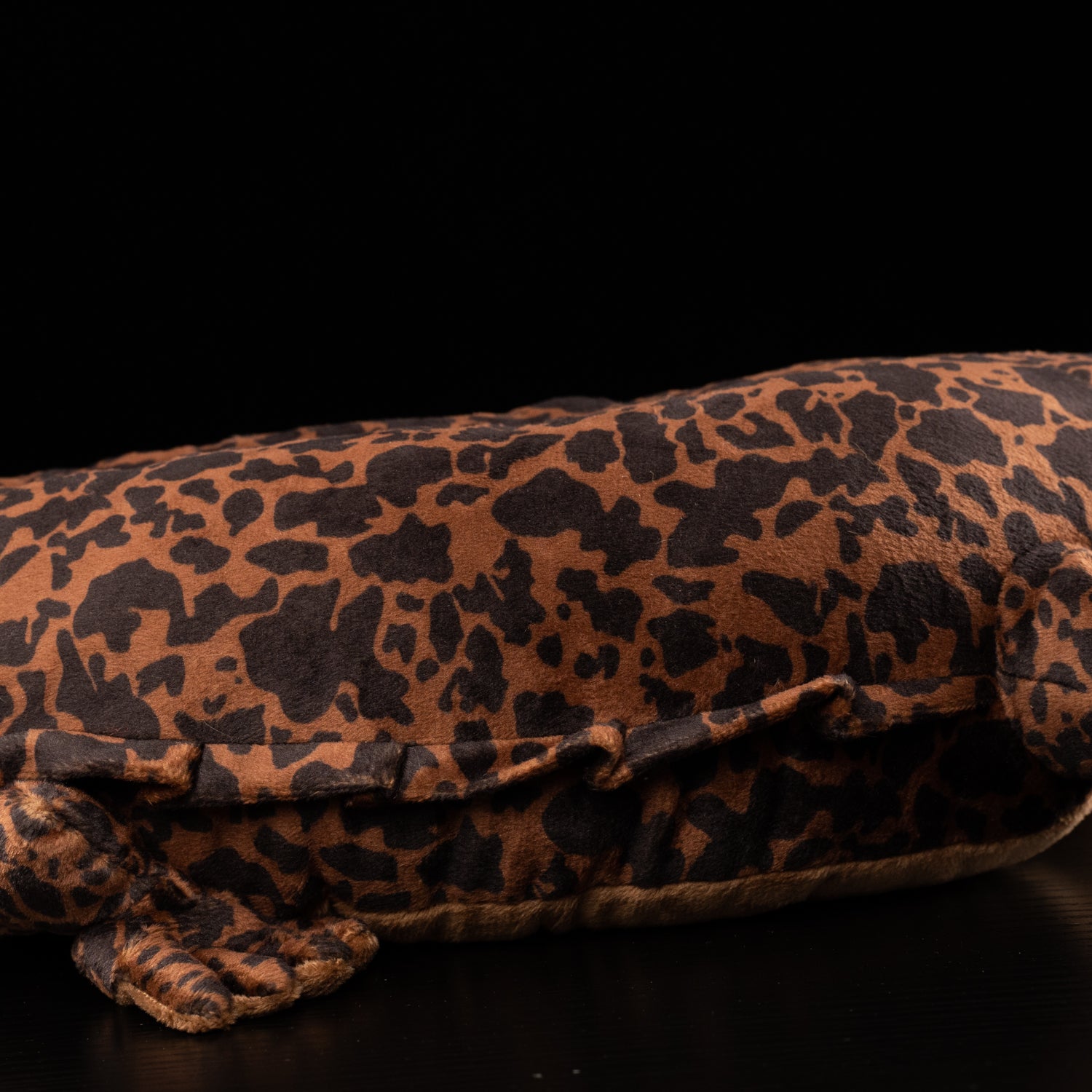Mid-body close-up of Chinese giant salamander plush, highlighting lifelike spotted patterns by SoftDaysLab