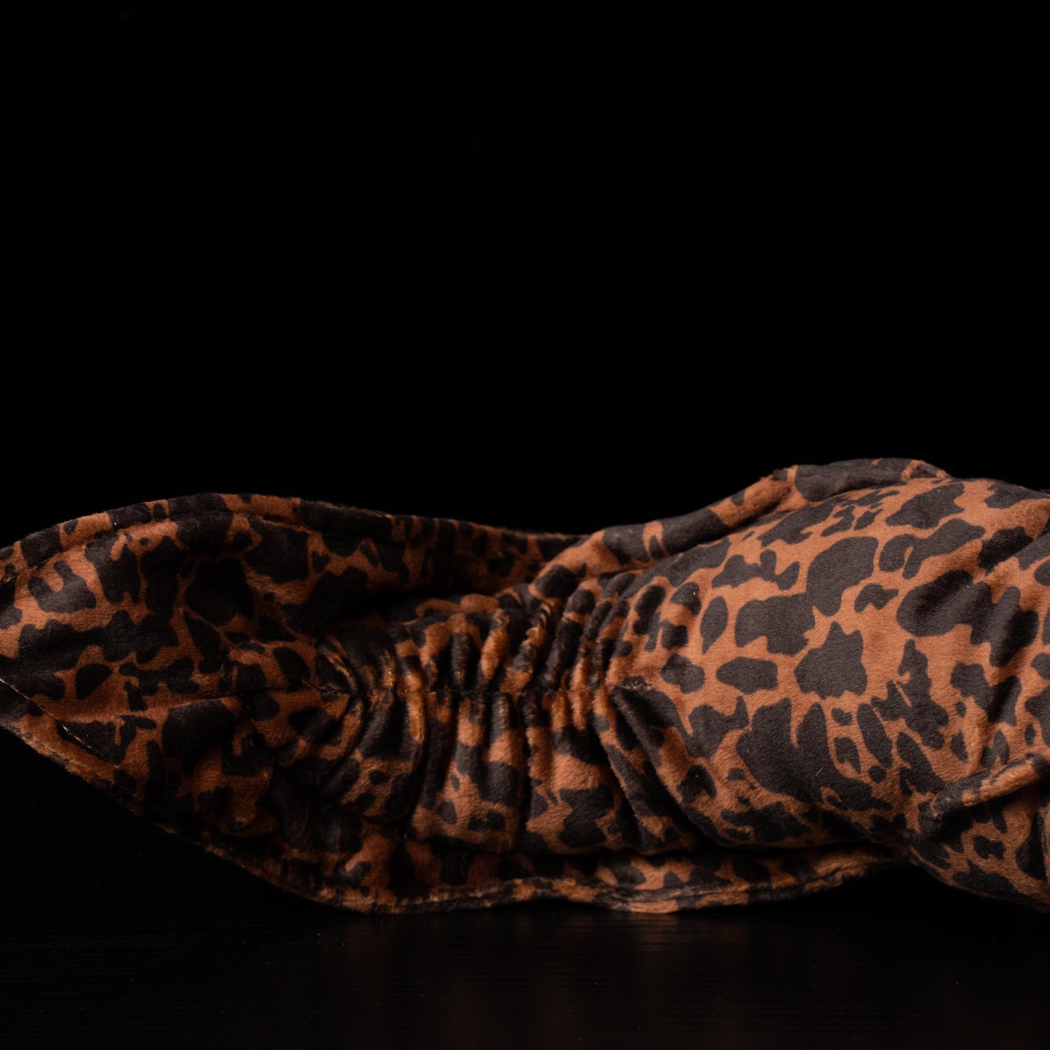 Close-up of the Chinese giant salamander plush tail, showcasing textured and realistic design