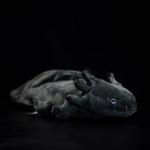 Realistic Black Melanoid Axolotl Plush Toy by SoftDaysLab, ultra-soft and lifelike design