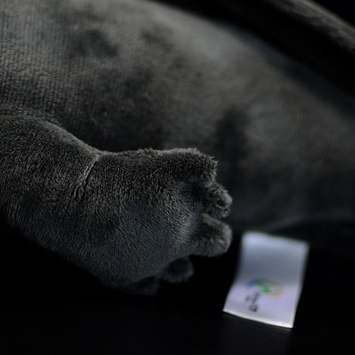 Close-up of the foot on Black Melanoid Axolotl Plush Toy by SoftDaysLab, featuring intricate design