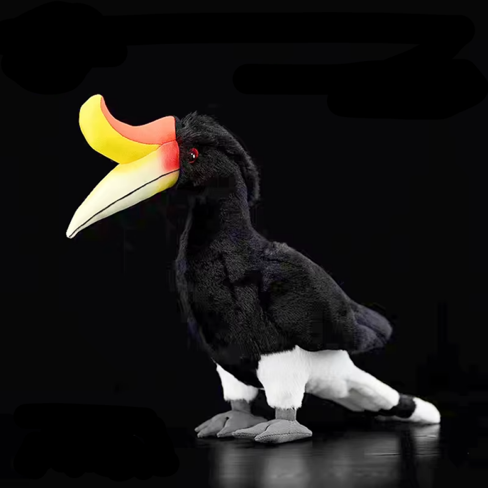 Lifelike Rhinoceros Hornbill Plush – Perfect for Bird Lovers