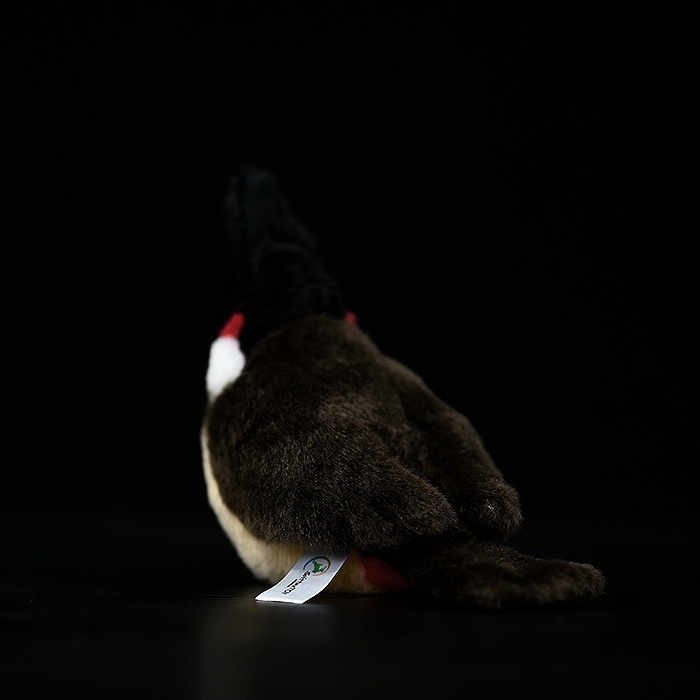 Adorable Red-Whiskered Bulbul Cute Bird Plush – Realistic and Chubby Design