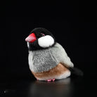 Lifelike Cute Java Sparrow Finch Bird Plush – Realistic and Chubby Design