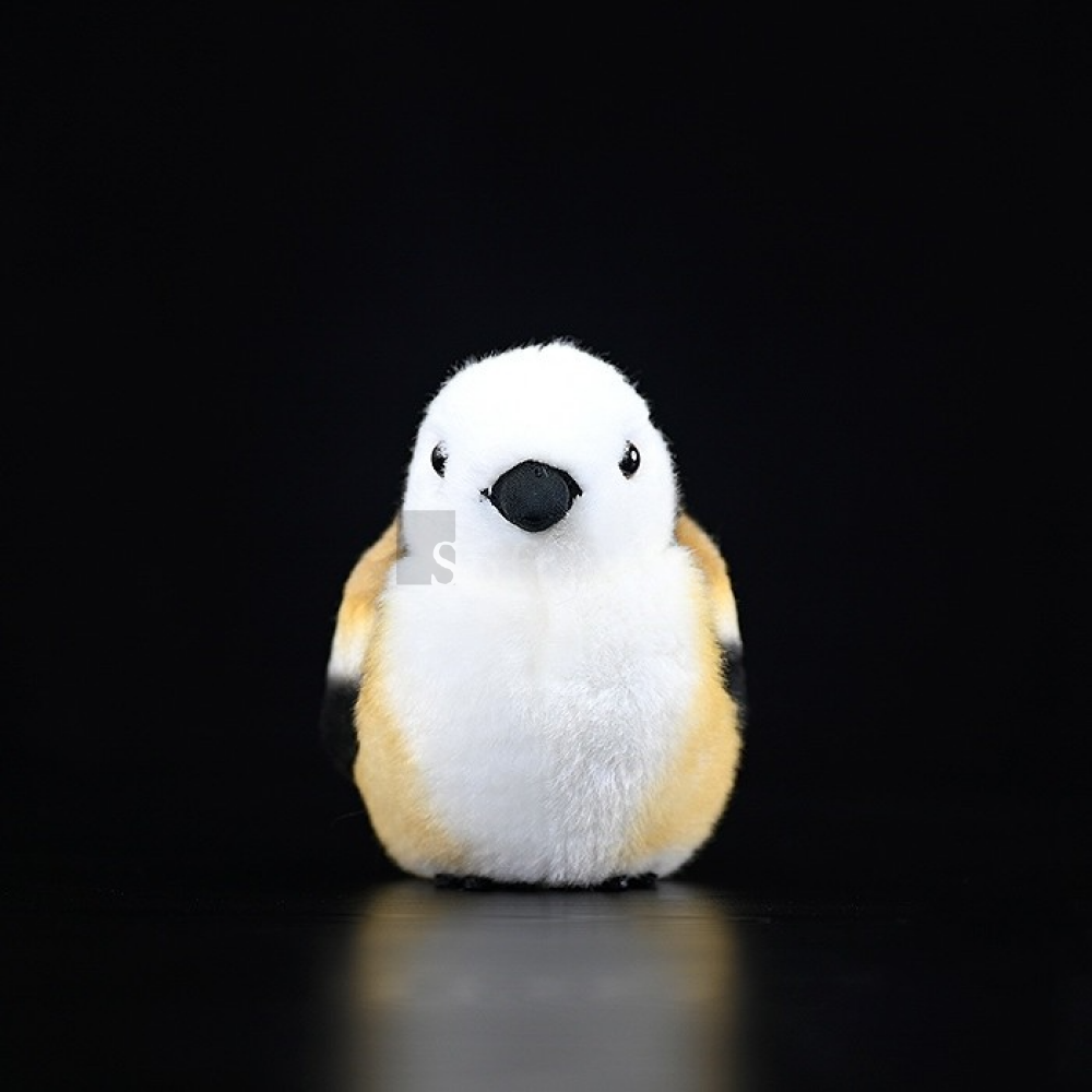 Lifelike Adorable Long-Tailed Tit Bird Plush – Realistic and Chubby Design