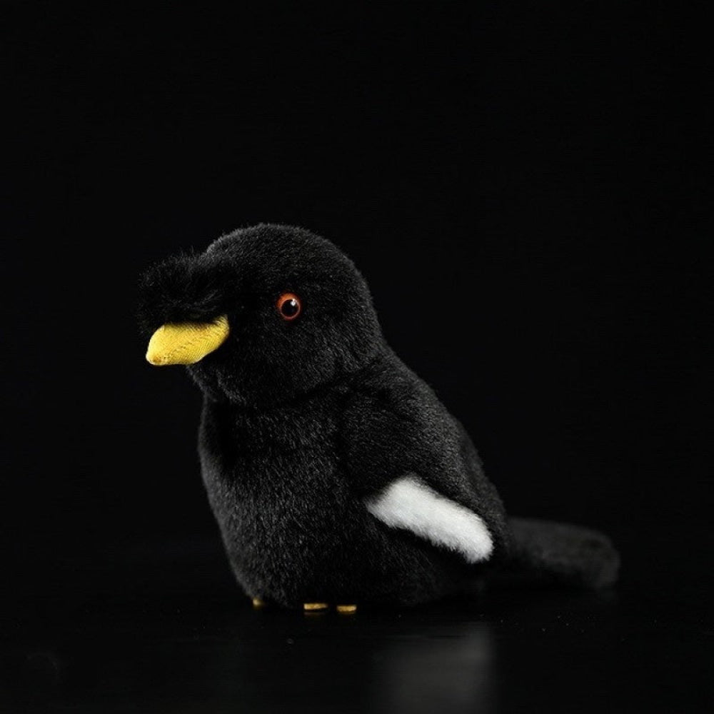 Lifelike Adorable Crested Myna Bird Plush – Realistic and Chubby Design