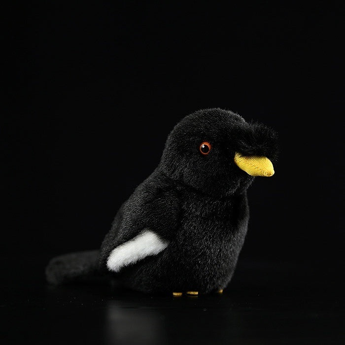 Lifelike Adorable Crested Myna Bird Plush – Realistic and Chubby Design