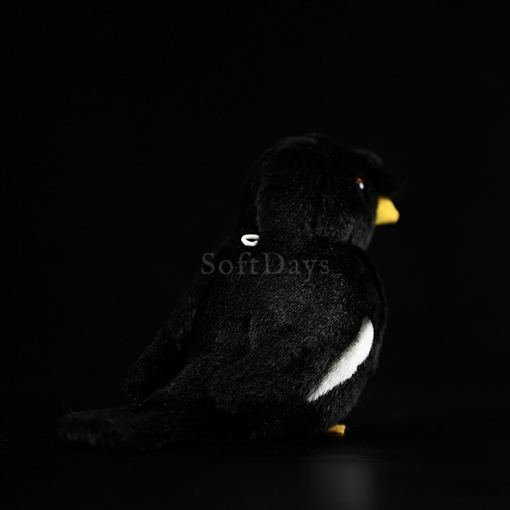 Lifelike Adorable Crested Myna Bird Plush – Realistic and Chubby Design