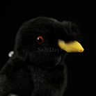 Lifelike Adorable Crested Myna Bird Plush – Realistic and Chubby Design