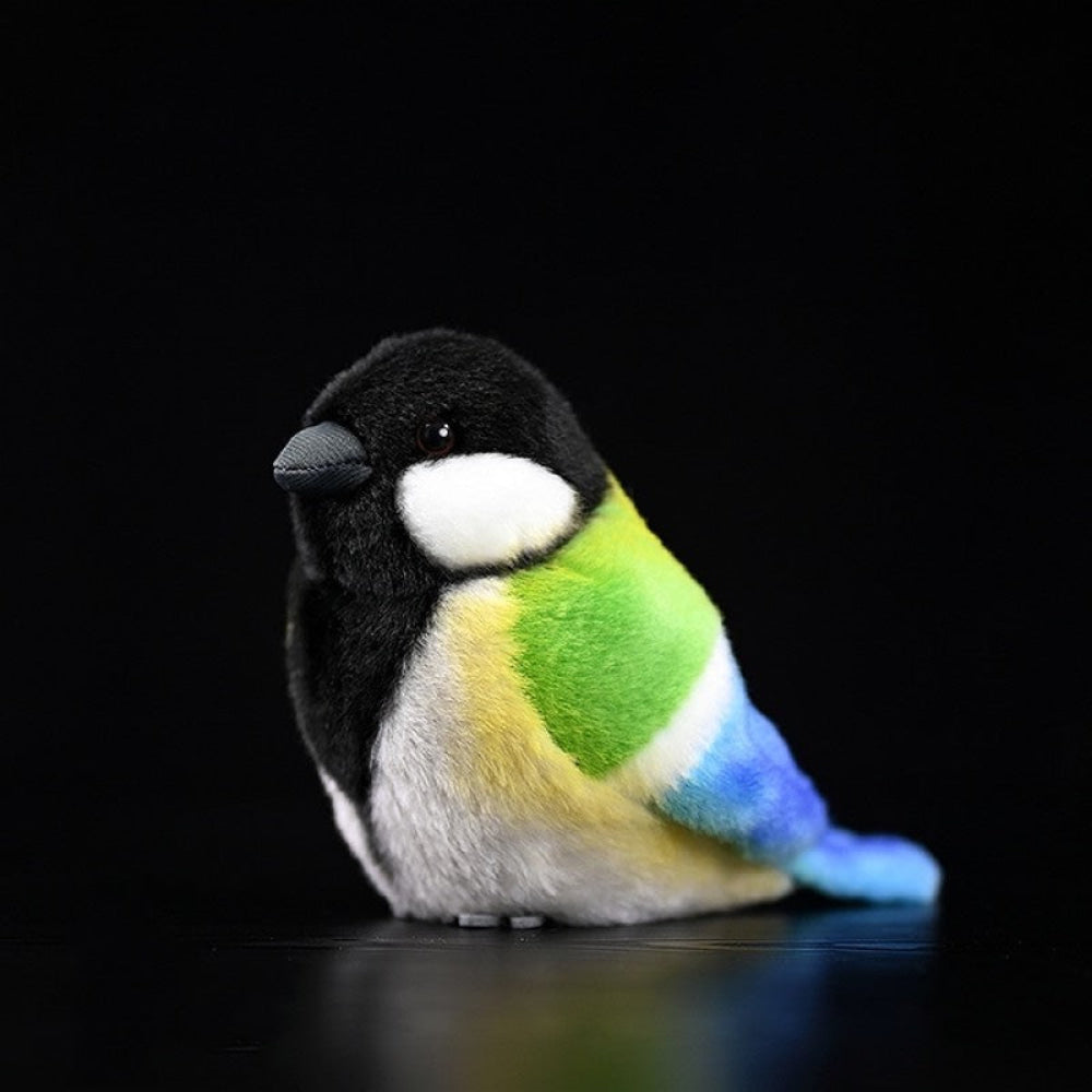 Lifelike Adorable Great Tit Bird Plush Toy – Realistic Design and Chubby Charm