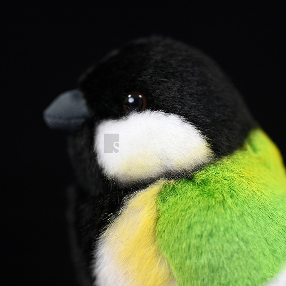 Lifelike Adorable Great Tit Bird Plush Toy – Realistic Design and Chubby Charm