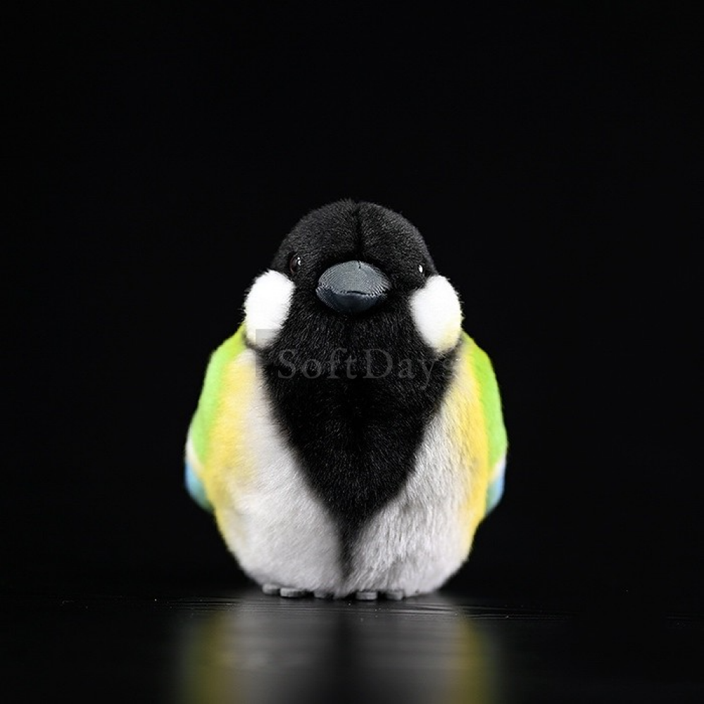 Lifelike Adorable Great Tit Bird Plush Toy – Realistic Design and Chubby Charm
