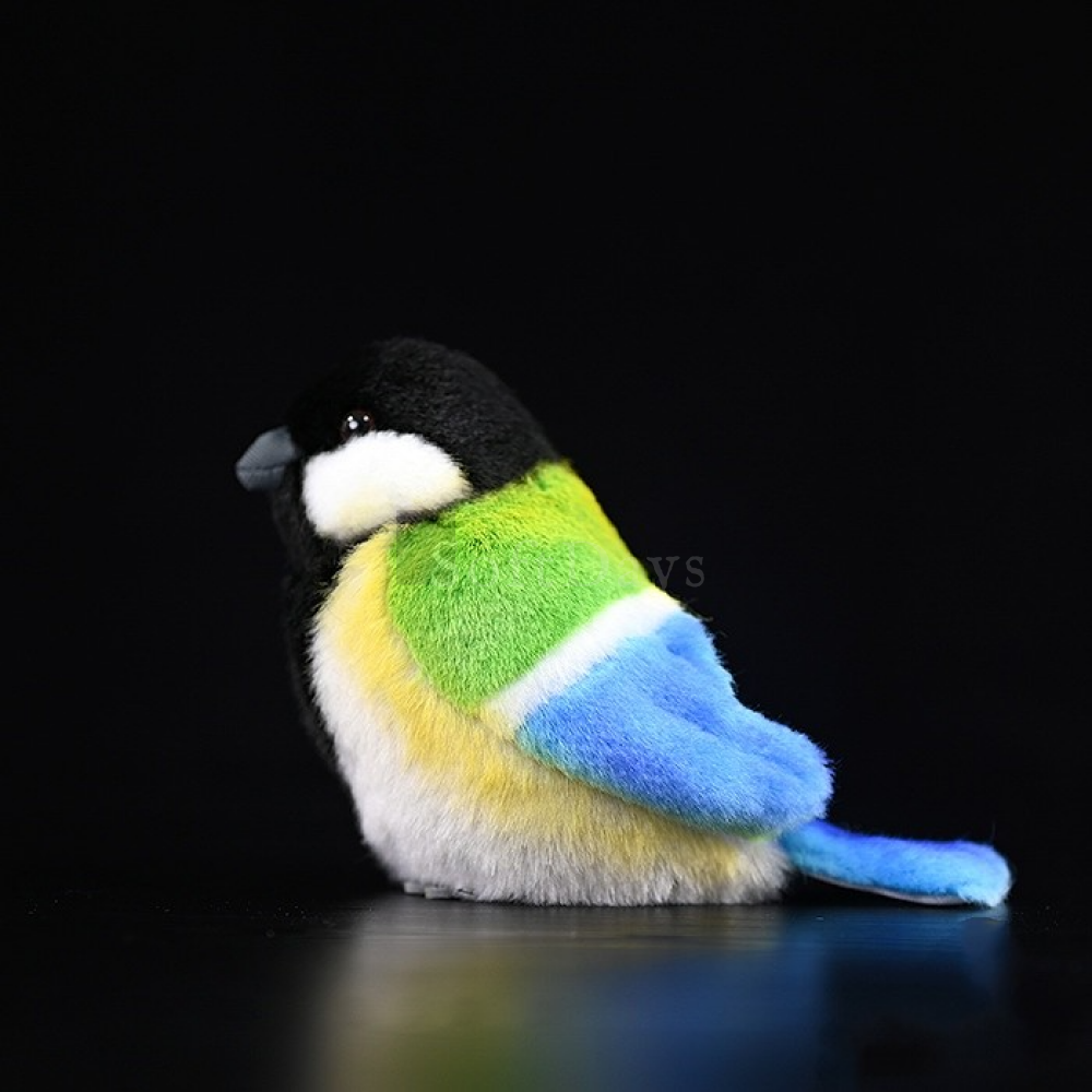 Lifelike Adorable Great Tit Bird Plush Toy – Realistic Design and Chubby Charm