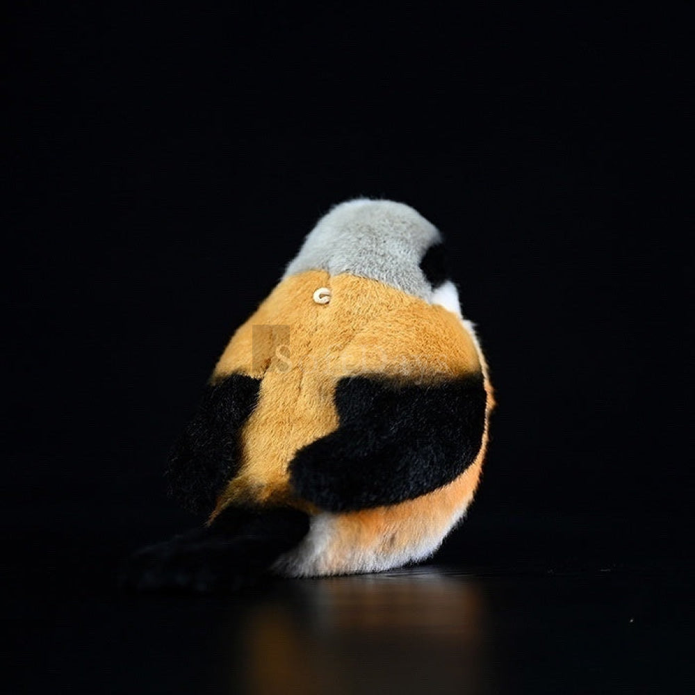 Lifelike Adorable Long-Tailed Shrike Bird Plush – Realistic and Chubby