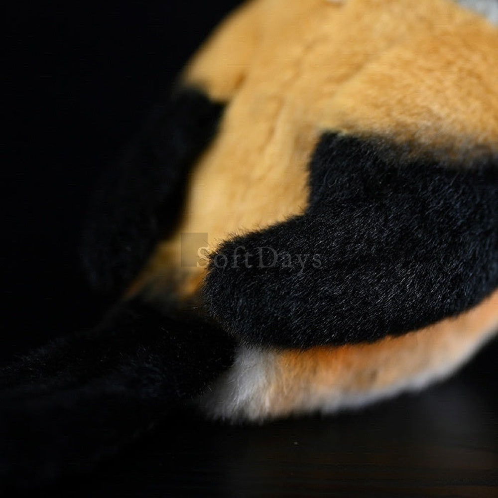 Lifelike Adorable Long-Tailed Shrike Bird Plush – Realistic and Chubby