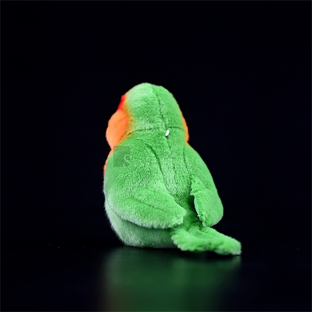 Lifelike Adorable Green Lovebird Parrot Plush – Realistic and Chubby Design