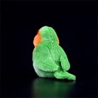 Lifelike Adorable Green Lovebird Parrot Plush – Realistic and Chubby Design