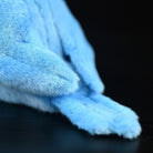 Detailed view of the Blue Lovebird plush toy’s soft and realistic tail design