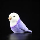 Lifelike Adorable Purple Lovebird Soft Stuffed Plush – Realistic and Chubby