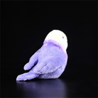 Lifelike Adorable Purple Lovebird Soft Stuffed Plush – Realistic and Chubby