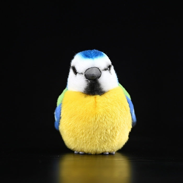 愛らしいアオガラのぬいぐるみ - リアルなデザインとふっくらとした