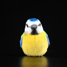 Lifelike Adorable Eurasian Blue Tit Plush Toy – Realistic Design and Chubby Charm