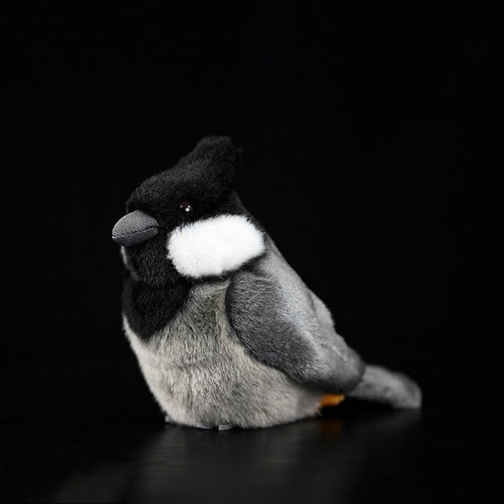 Adorable Rufous-Vented Tit Bird Plush Toy – Lifelike and Chubby
