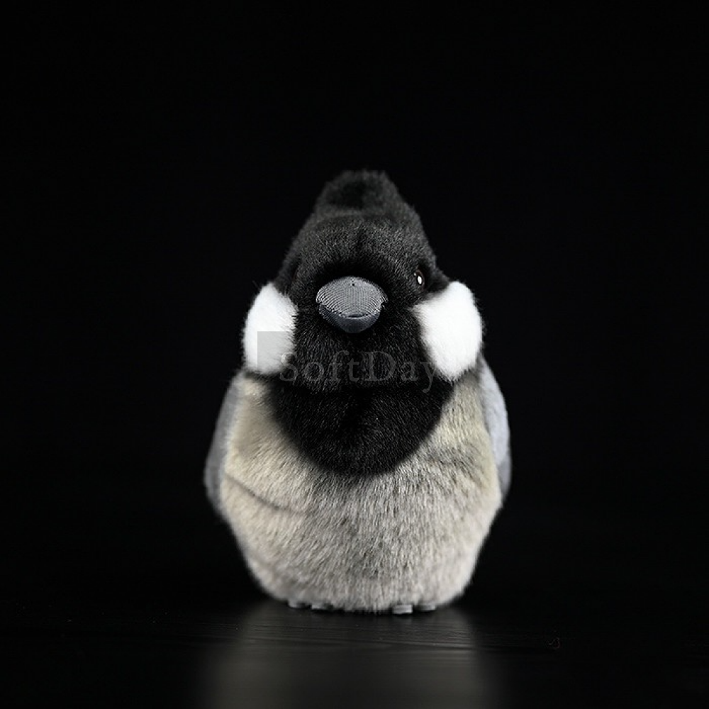 Adorable Rufous-Vented Tit Bird Plush Toy – Lifelike and Chubby