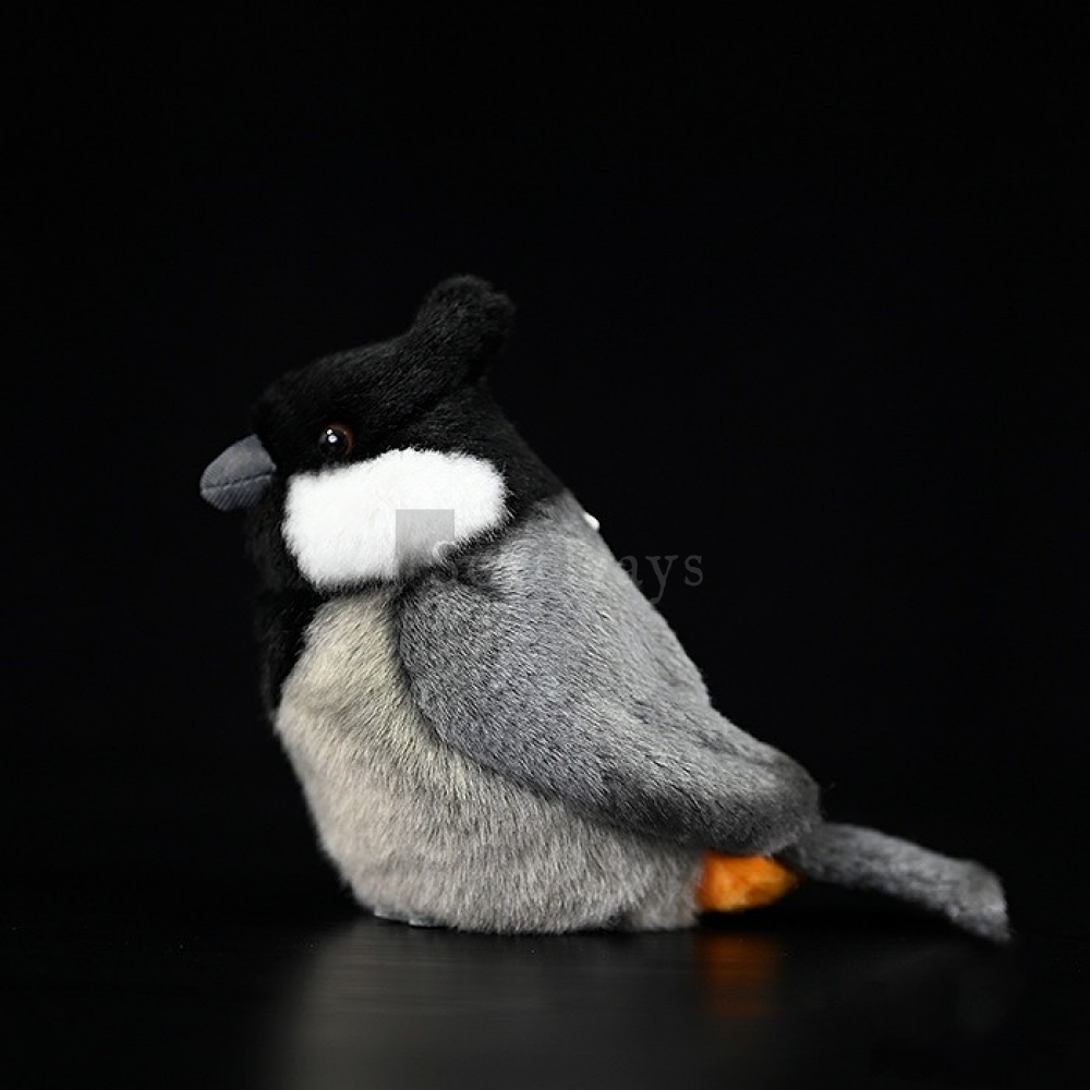 Adorable Rufous-Vented Tit Bird Plush Toy – Lifelike and Chubby