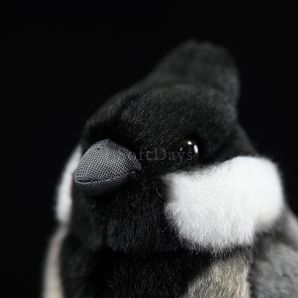 Adorable Rufous-Vented Tit Bird Plush Toy – Lifelike and Chubby