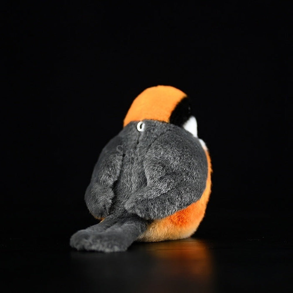 Adorable Black-Throated Bushtit Plush Toy – Lifelike and Chubby