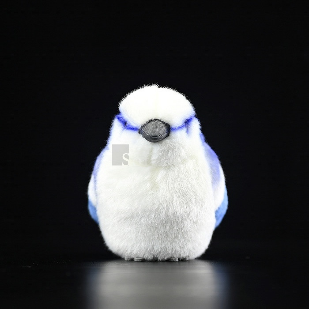 Adorable Azure Tit Bird Plush Toy – Lifelike and Chubby
