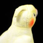 Realistic Yellow Lutino Cockatiel Parrot Plush Toy – Adorable and Soft
