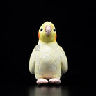 Realistic Yellow Lutino Cockatiel Parrot Plush Toy – Adorable and Soft