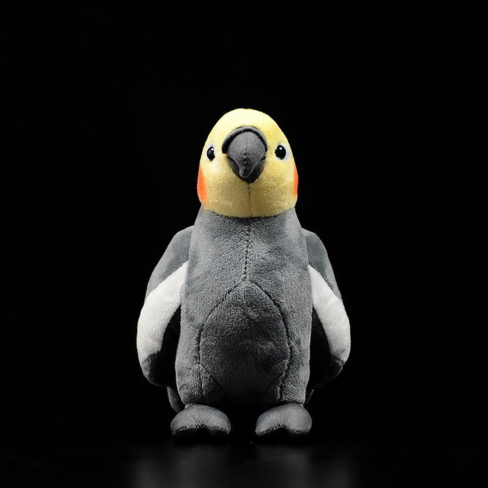 Realistic Grey Cockatiel Bird Plush Toy – Soft, Charming, and Lifelike