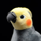 Realistic Grey Cockatiel Bird Plush Toy – Soft, Charming, and Lifelike