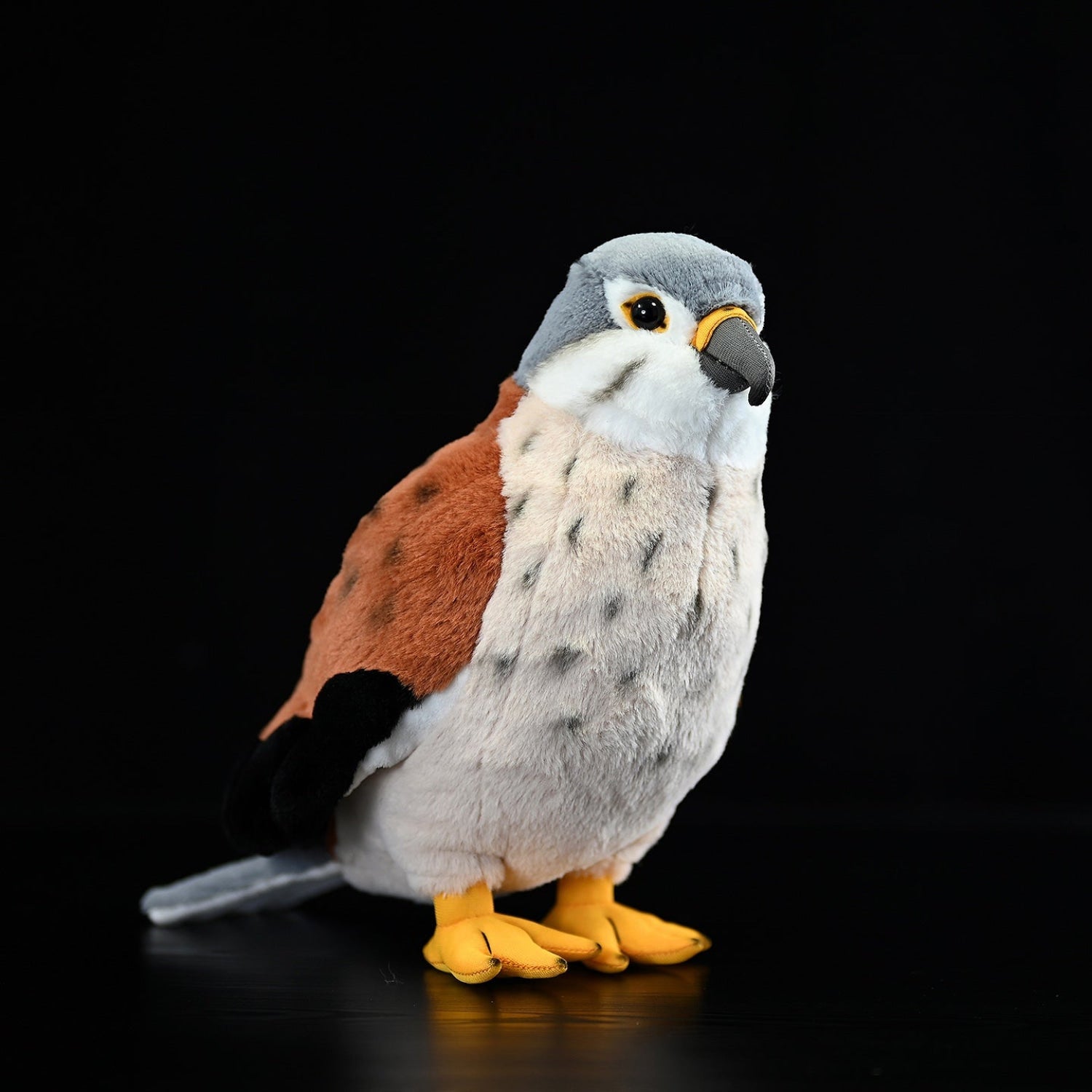 Lifelike Eurasian Kestrel Plush Toy with detailed feathers and realistic design, perfect for bird lovers