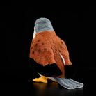 Back view of Eurasian Kestrel Plush Toy, displaying its detailed tail and beautifully designed plumage