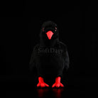 Lifelike Red-Billed Chough bird plush with vibrant red features, perfect for bird enthusiasts and collectors