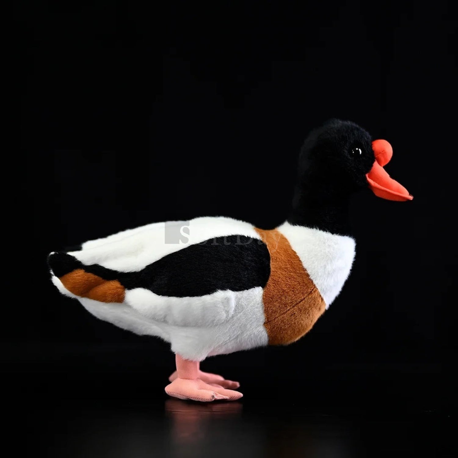 Common shelduck plush toy showcasing soft texture, vibrant colors, and lifelike design for bird lovers
