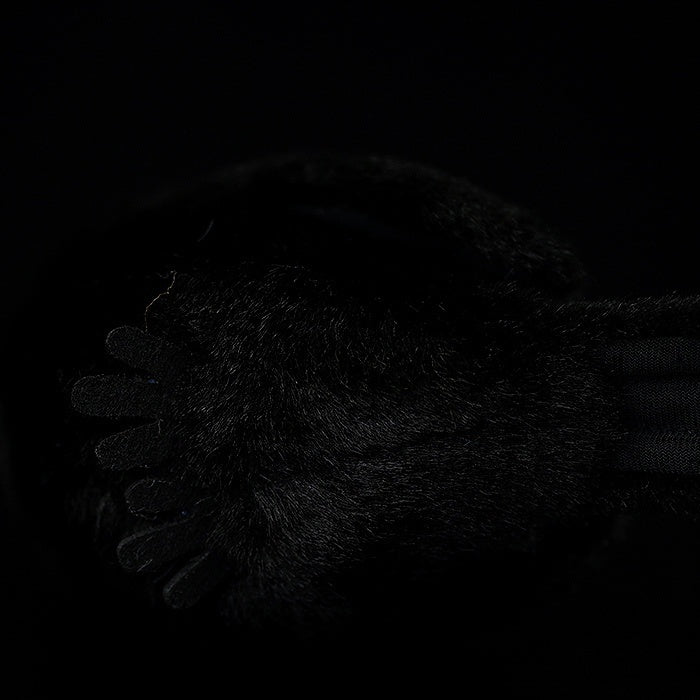 Detailed view of the plush crow’s soft feet, showcasing its intricate and cute design