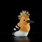 Eurasian Hoopoe Plush Toy by SoftDaysToy with detailed black-and-white wings and soft plush texture