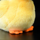 Close-up of Pekin Duckling Plush Toy's orange feet, emphasizing quality and realistic design by SoftDaysLab
