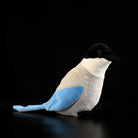 Realistic azure-winged magpie plush toy by SoftDaysLab, showcasing lifelike details and azure wings