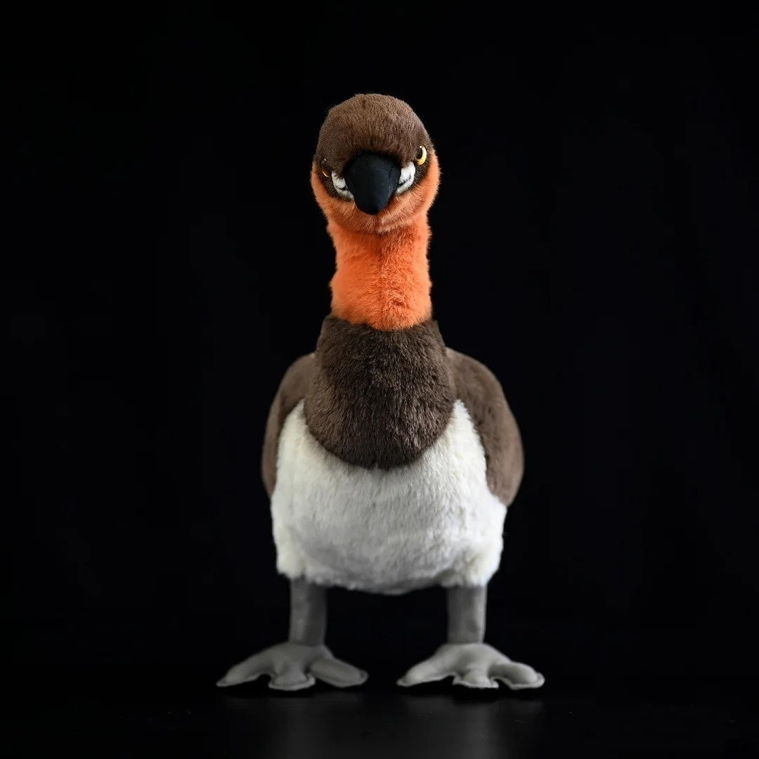 Front view of Little Grebe plush with a soft, realistic design and adorable features for bird lovers