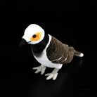 Overhead angle of the Black-collared Starling stuffed animal by SoftDaysLab®, designed for realism and softness