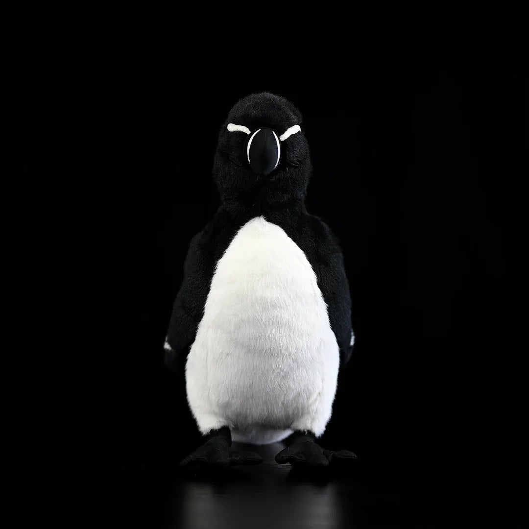Front view of the Razorbill stuffed toy by SoftDaysLab®, perfect for bird lovers and nature enthusiasts