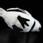 Close-up of the White Wagtail plush feet by SoftDaysLab®, designed with precision to resemble the real bird