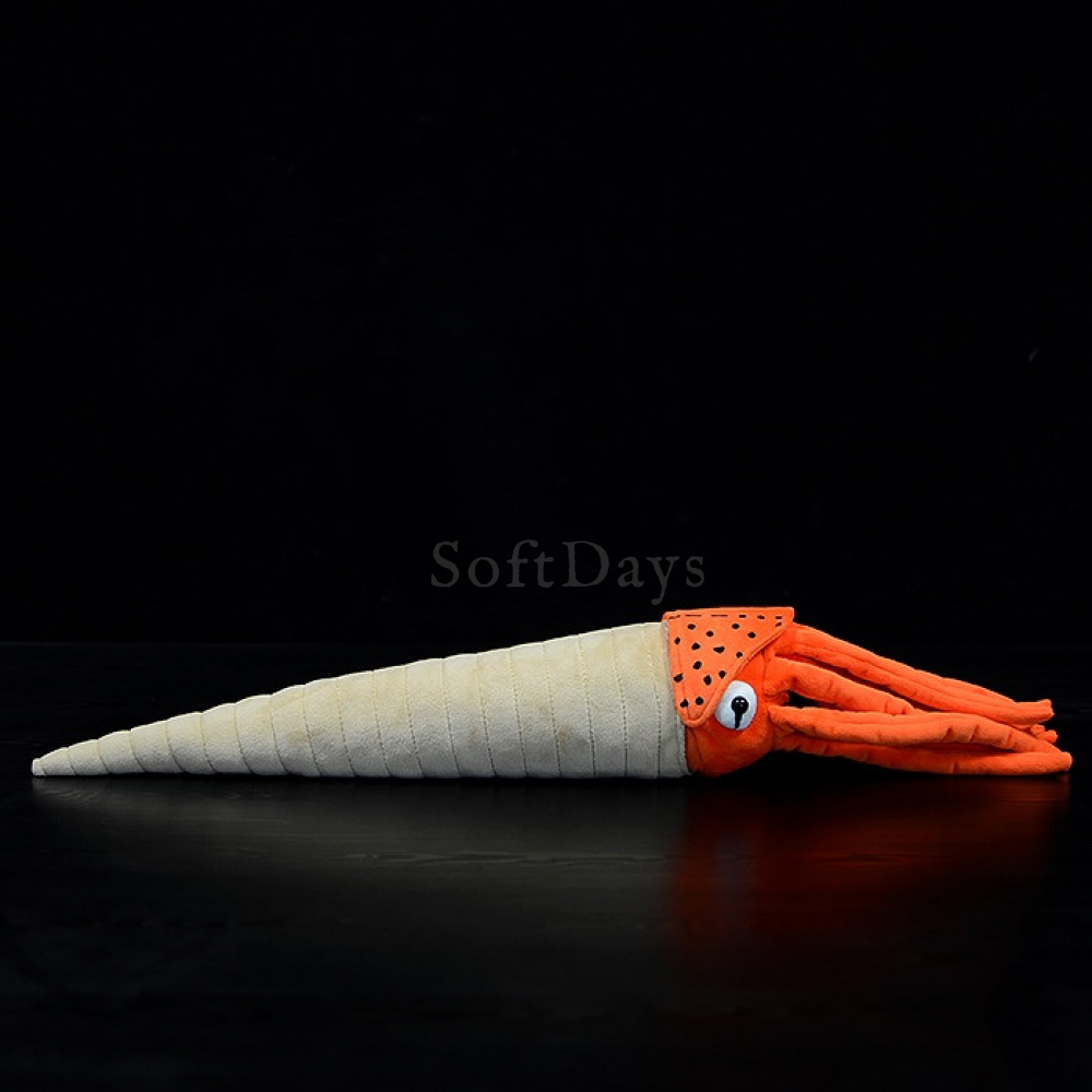 Orthoceras Plush Toy – Realistic Prehistoric Nautiloid Stuffed Animal